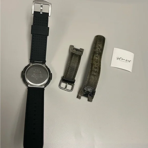 Casio SGW100B-3V Digital Twin Sensor Black & Green 48mm Resin Men’s Sport Watch - Picture 10 of 12